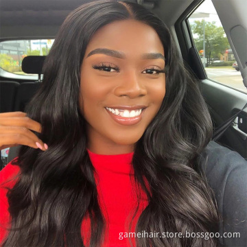 Wholesale Cheap Transparent Lace Frontal Closure Wig Body Wave Raw Brazilian Virgin Baby Hair Full Hd  Lace Front Wig